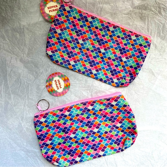 2x Colorful l Jewelry/Makeup/Coin Bags - Picture 2 of 6